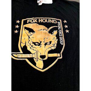 Foxhound Special Force Group Graphic T Shirt 2XL Black Gaming Tee